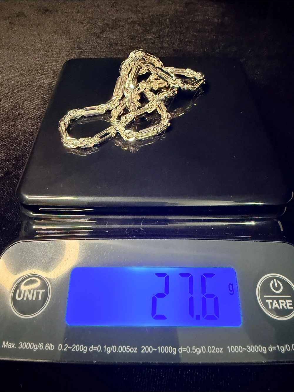 Figarope Milano Italy 925 Stamped Silver filled Necklace 22in 5MM 27.6g